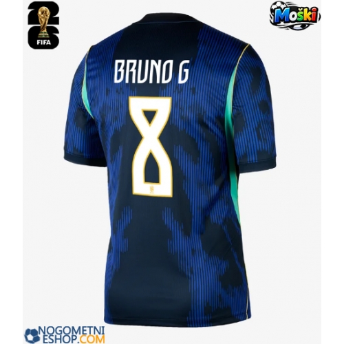 Moški Nogometni dresi Brazilija Bruno Guimaraes #8 Gostujoči SP 2026 Kratek Rokav